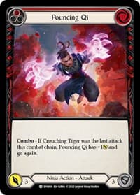 Pouncing Qi (Red) - Dynasty - Flesh and Blood TCG card