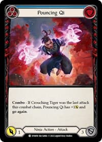 Pouncing Qi (Blue) - Dynasty - Flesh and Blood TCG card