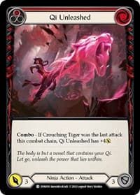 Qi Unleashed (Red) - Dynasty - Flesh and Blood TCG card