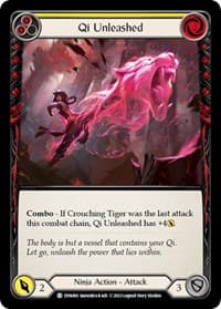 Qi Unleashed (Yellow) - Dynasty - Flesh and Blood TCG card