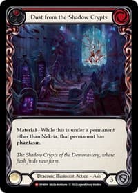 Dust from the Shadow Crypts - Dynasty - Flesh and Blood TCG card