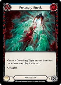 Predatory Streak (Blue) - Dynasty - Flesh and Blood TCG card