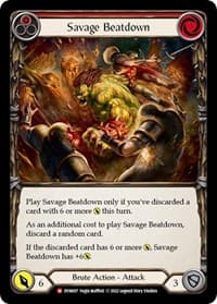 Savage Beatdown - Dynasty - Flesh and Blood TCG card