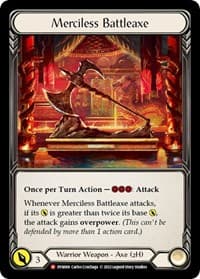 Merciless Battleaxe - Dynasty - Flesh and Blood TCG card