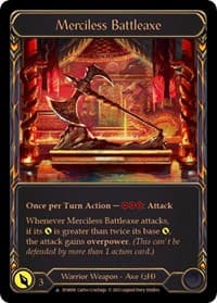 Merciless Battleaxe (Marvel) - Dynasty - Flesh and Blood TCG card