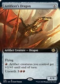 Artificer's Dragon (Extended Art) - The Brothers' War - Magic: The Gathering card