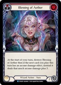 Blessing of Aether (Red) - Dynasty - Flesh and Blood TCG card