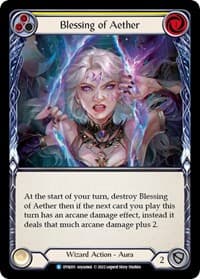 Blessing of Aether (Yellow) - Dynasty - Flesh and Blood TCG card