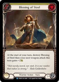 Blessing of Steel (Yellow) - Dynasty - Flesh and Blood TCG card