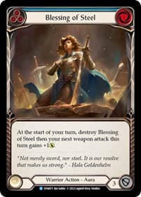 Blessing of Steel (Blue) - Dynasty - Flesh and Blood TCG card