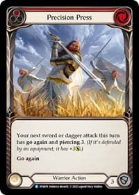 Precision Press (Red) - Dynasty - Flesh and Blood TCG card