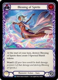 Blessing of Spirits (Red) - Dynasty - Flesh and Blood TCG card