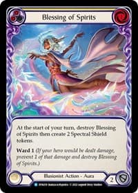Blessing of Spirits (Yellow) - Dynasty - Flesh and Blood TCG card