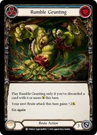 Rumble Grunting (Blue) - Dynasty - Flesh and Blood TCG card