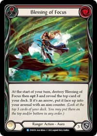 Blessing of Focus (Red) - Dynasty - Flesh and Blood TCG card