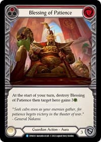 Blessing of Patience (Red) - Dynasty - Flesh and Blood TCG card
