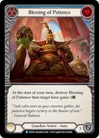 Blessing of Patience (Blue) - Dynasty - Flesh and Blood TCG card