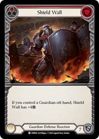 Shield Wall (Red) - Dynasty - Flesh and Blood TCG card