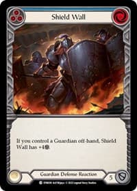 Shield Wall (Blue) - Dynasty - Flesh and Blood TCG card