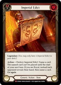 Imperial Edict - Dynasty - Flesh and Blood TCG card