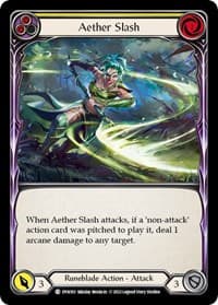 Aether Slash (Yellow) - Dynasty - Flesh and Blood TCG card