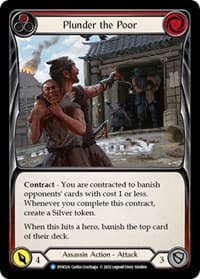 Plunder the Poor (Red) - Dynasty - Flesh and Blood TCG card