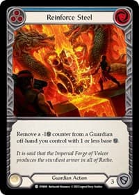 Reinforce Steel (Blue) - Dynasty - Flesh and Blood TCG card