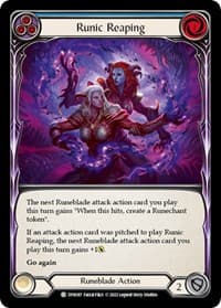 Runic Reaping (Blue) - Dynasty - Flesh and Blood TCG card