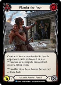 Plunder the Poor (Blue) - Dynasty - Flesh and Blood TCG card