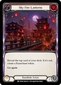 Sky Fire Lanterns (Red) - Dynasty - Flesh and Blood TCG card