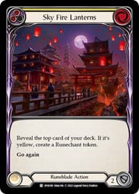 Sky Fire Lanterns (Yellow) - Dynasty - Flesh and Blood TCG card