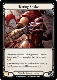 Tearing Shuko - Dynasty - Flesh and Blood TCG card