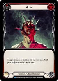 Shred (Red) - Dynasty - Flesh and Blood TCG card