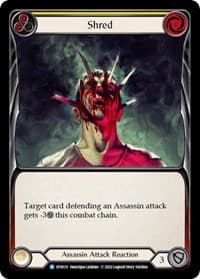Shred (Yellow) - Dynasty - Flesh and Blood TCG card