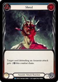 Shred (Blue) - Dynasty - Flesh and Blood TCG card