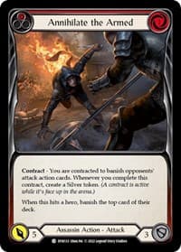 Annihilate the Armed (Red) - Dynasty - Flesh and Blood TCG card