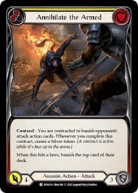 Annihilate the Armed (Yellow) - Dynasty - Flesh and Blood TCG card