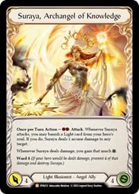 Invoke Suraya // Suraya, Archangel of Knowledge - Dynasty - Flesh and Blood TCG card