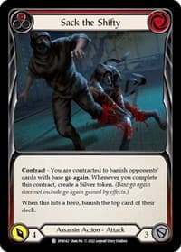 Sack the Shifty (Red) - Dynasty - Flesh and Blood TCG card