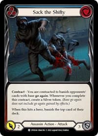 Sack the Shifty (Blue) - Dynasty - Flesh and Blood TCG card