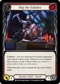 Slay the Scholars (Red) - Dynasty - Flesh and Blood TCG card