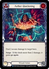 Aether Quickening (Blue) - Dynasty - Flesh and Blood TCG card