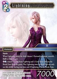 Lightning (Legend) - Resurgence of Power - Final Fantasy TCG card