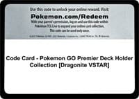 Code Card - Pokemon GO Premier Deck Holder Collection [Dragonite VSTAR] - Pokemon GO - Pokemon card