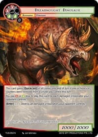 Dreadnought Dinosaur - The Underworld of Secrets - Force of Will card