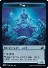 Spirit Token - The Brothers' War - Magic: The Gathering card