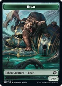 Bear Token - The Brothers' War - Magic: The Gathering card