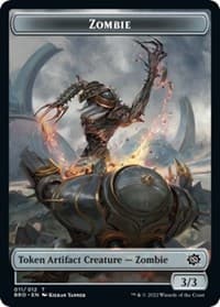 Zombie Token - The Brothers' War - Magic: The Gathering card