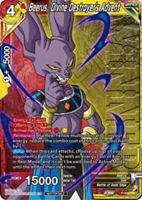 Beerus, Divine Destroyer's Advent (Zenkai Series Tournament Pack Vol.2 Winner) - Tournament Promotion Cards - Dragon Ball Super: Masters card