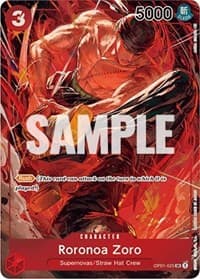 Roronoa Zoro (025) (Parallel) - Romance Dawn - One Piece Card Game card